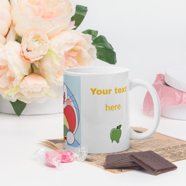 White glossy mug