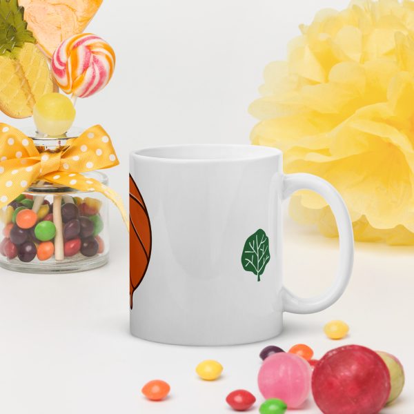 White glossy mug
