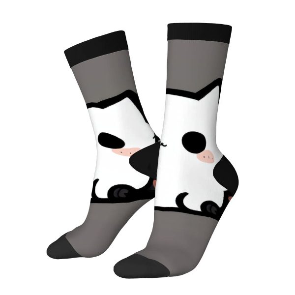 Color Contrast Crew Socks 66666